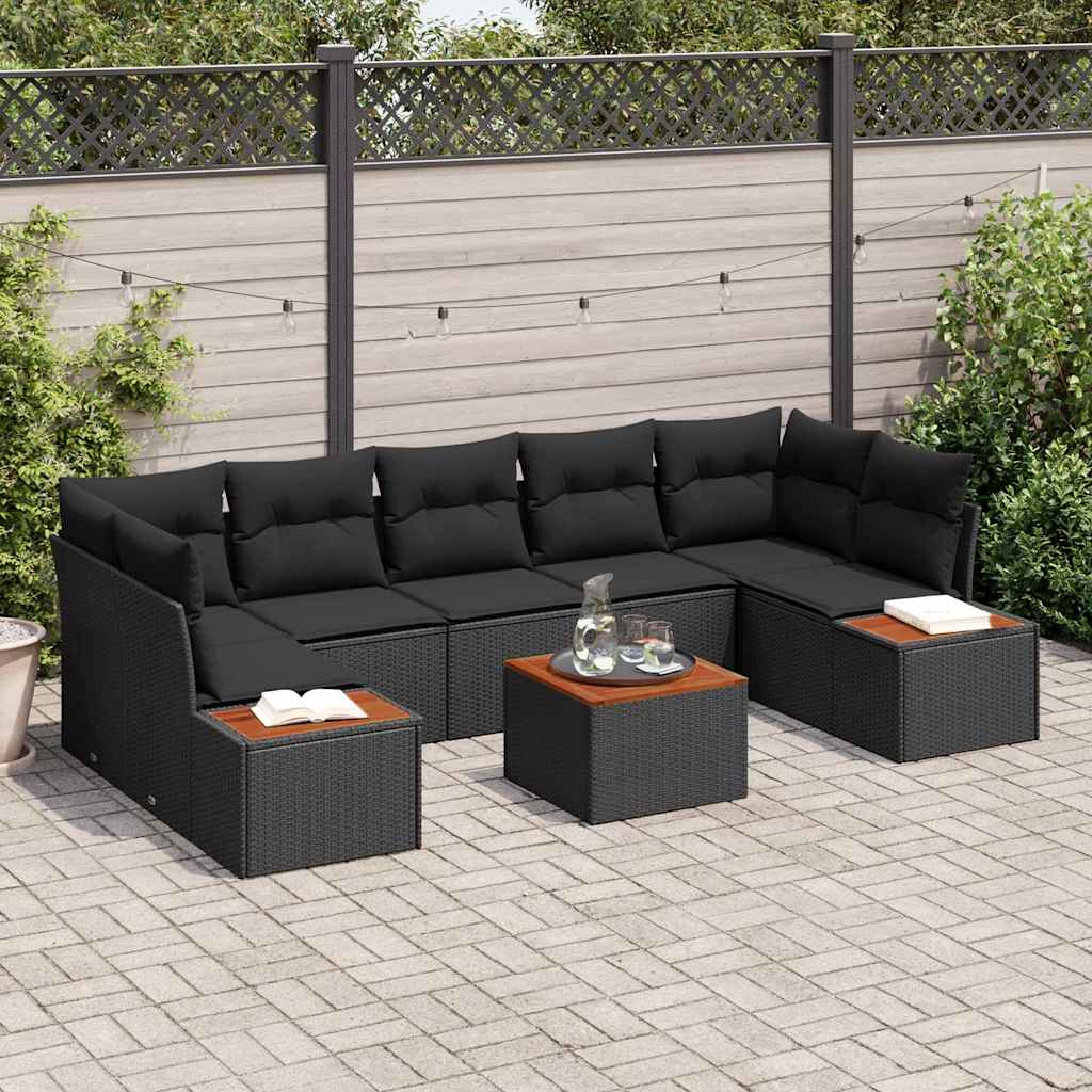 Tuin Sofa Set Met Kussen 8 Pcs Poly Riet
