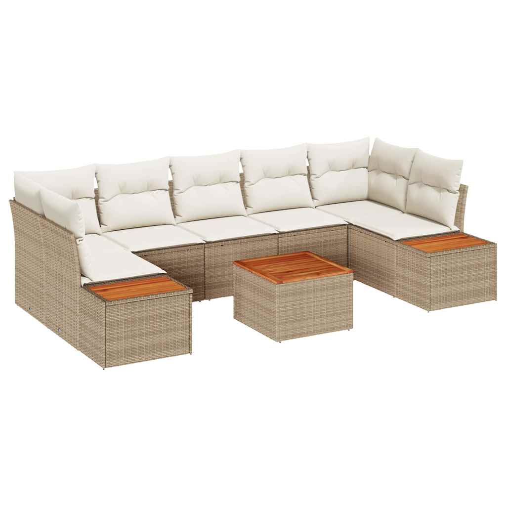 Tuin Sofa Set Met Kussen 8 Pcs Poly Riet