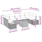 Tuin Sofa Set Met Kussen 8 Pcs Poly Riet