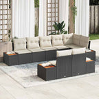 Tuin Sofa Set Met Kussen 8 Pcs Poly Riet