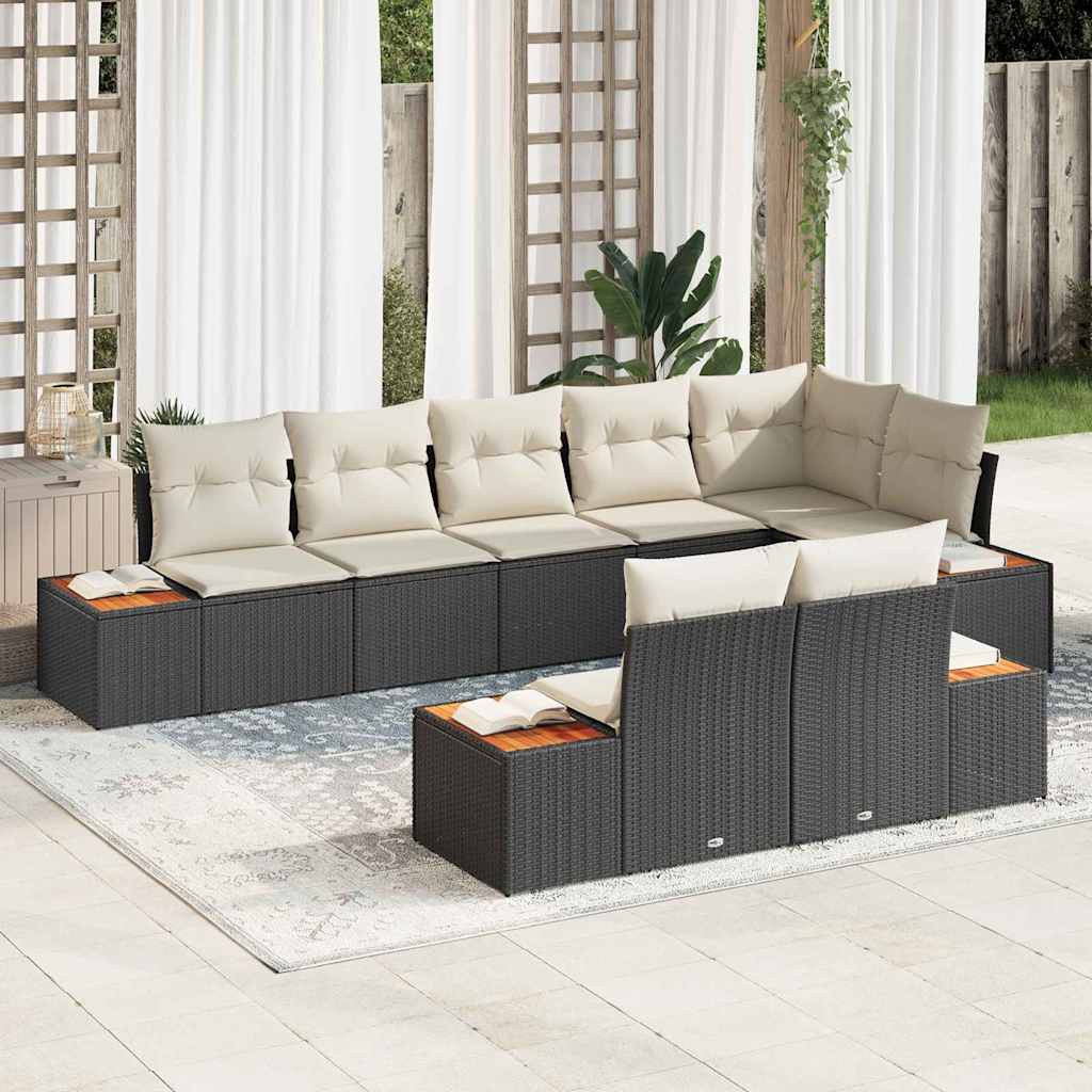 Tuin Sofa Set Met Kussen 8 Pcs Poly Riet