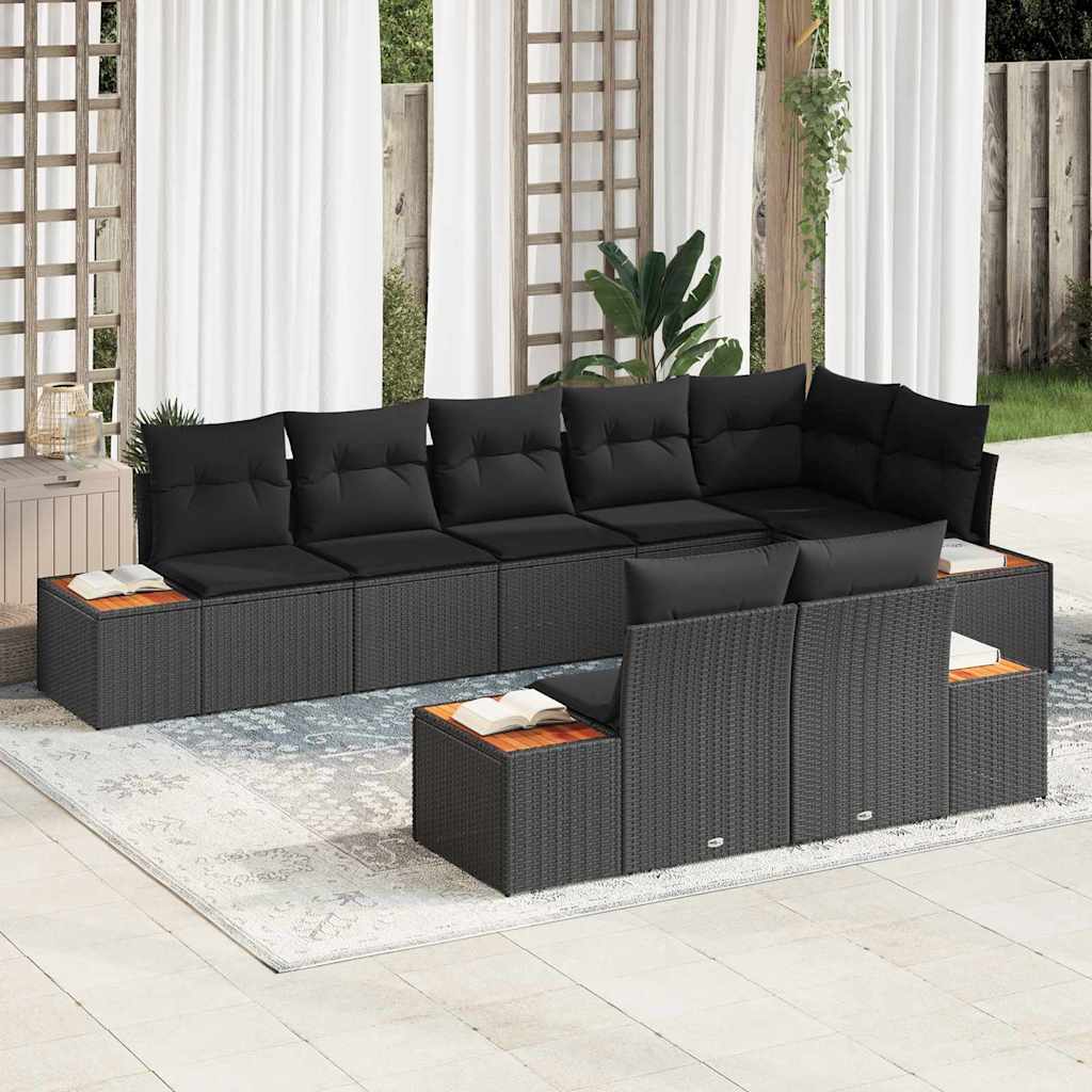 Tuin Sofa Set Met Kussen 8 Pcs Poly Riet