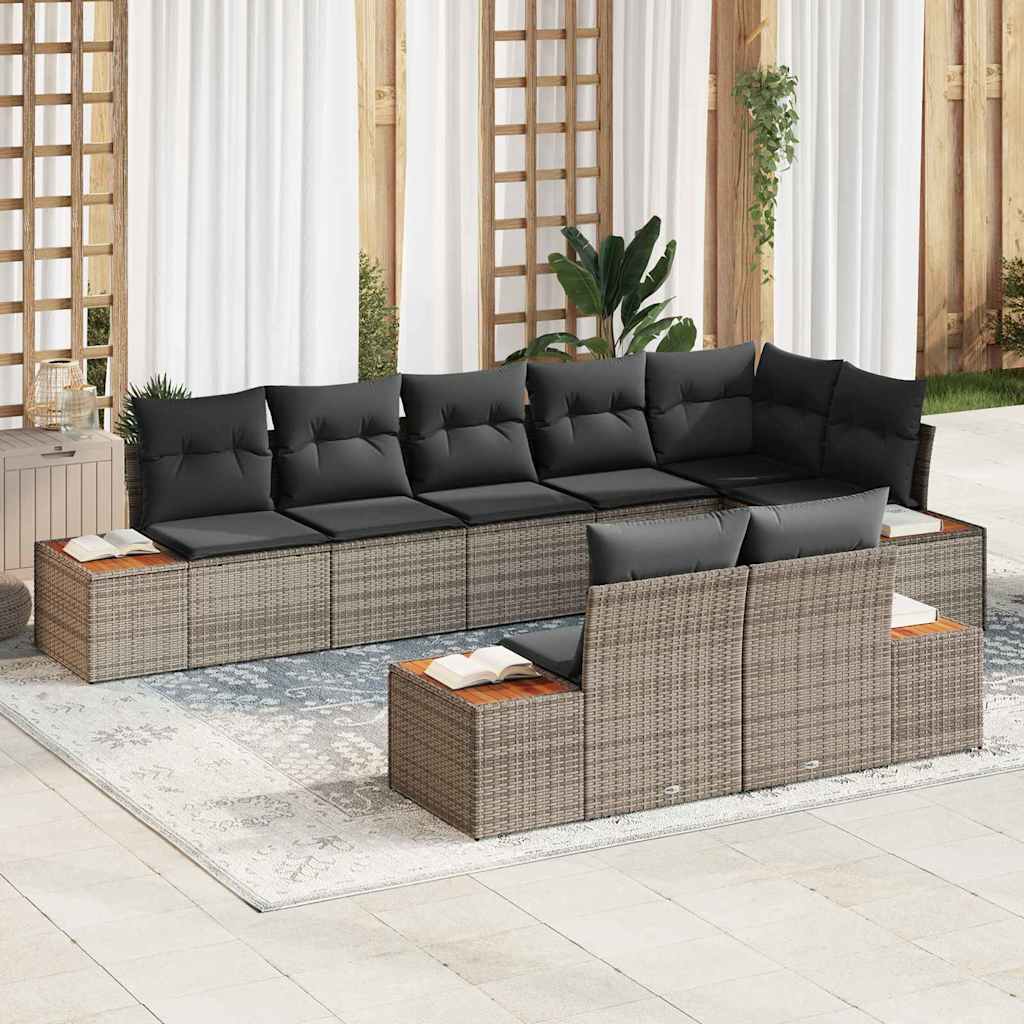 Tuin Sofa Set Met Kussen 8 Pcs Poly Riet