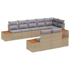 Tuin Sofa Set Met Kussen 8 Pcs Poly Riet