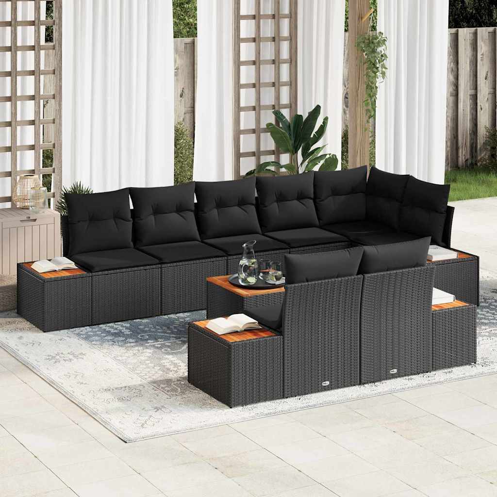Tuin Sofa Set Met Kussen 8 Pcs Poly Riet