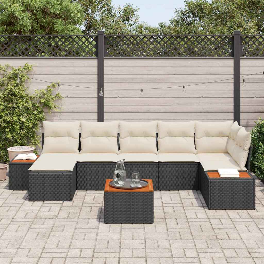 Tuin Sofa Set Met Kussen 8 Pcs Poly Riet