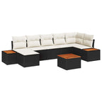 Tuin Sofa Set Met Kussen 8 Pcs Poly Riet