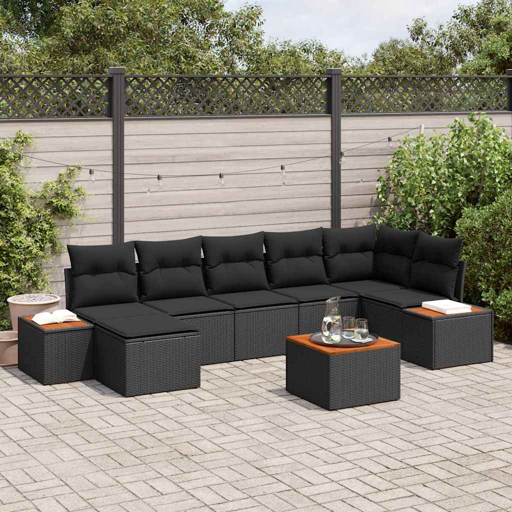 Tuin Sofa Set Met Kussen 8 Pcs Poly Riet