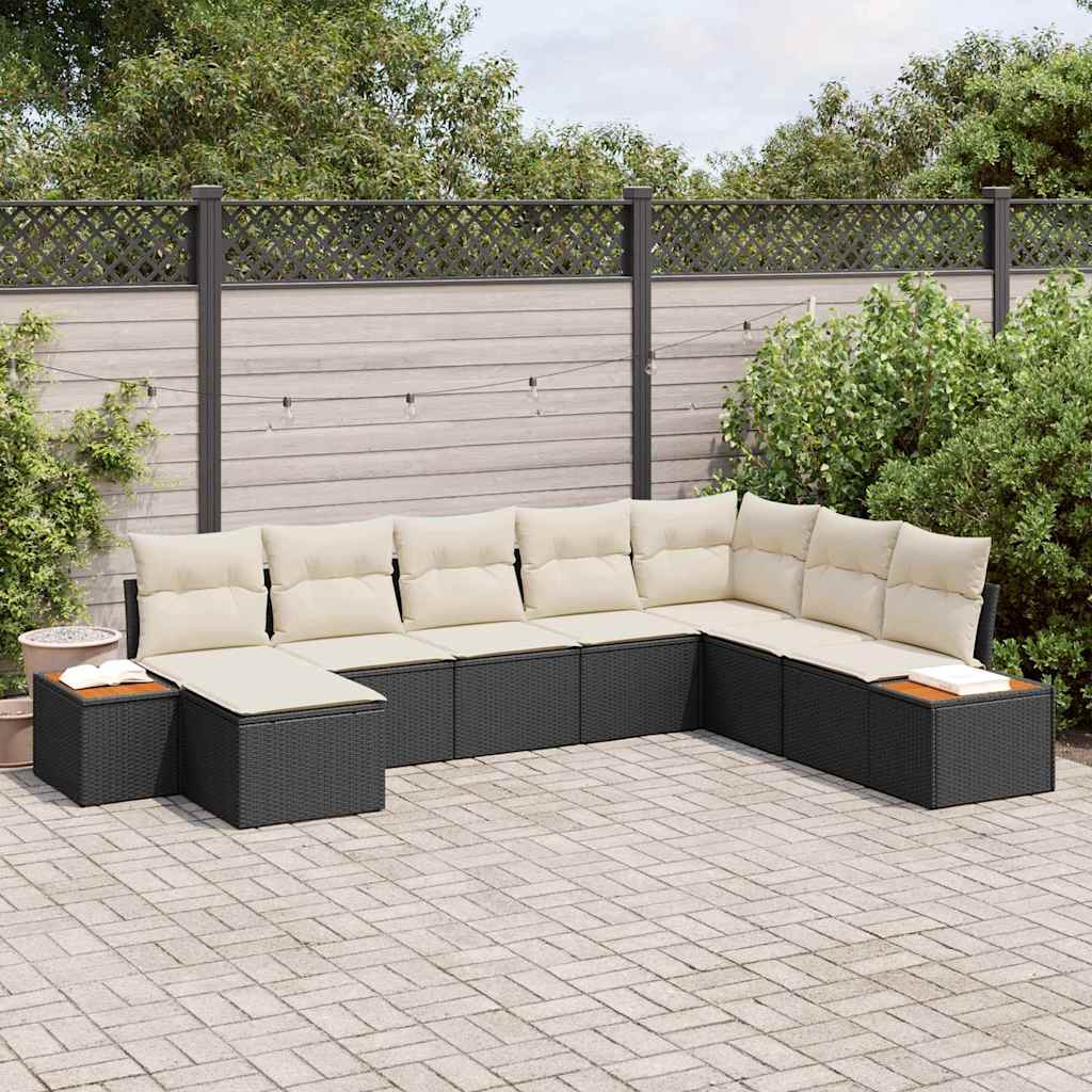 Tuin Sofa Set Met Kussen 8 Pcs Poly Riet