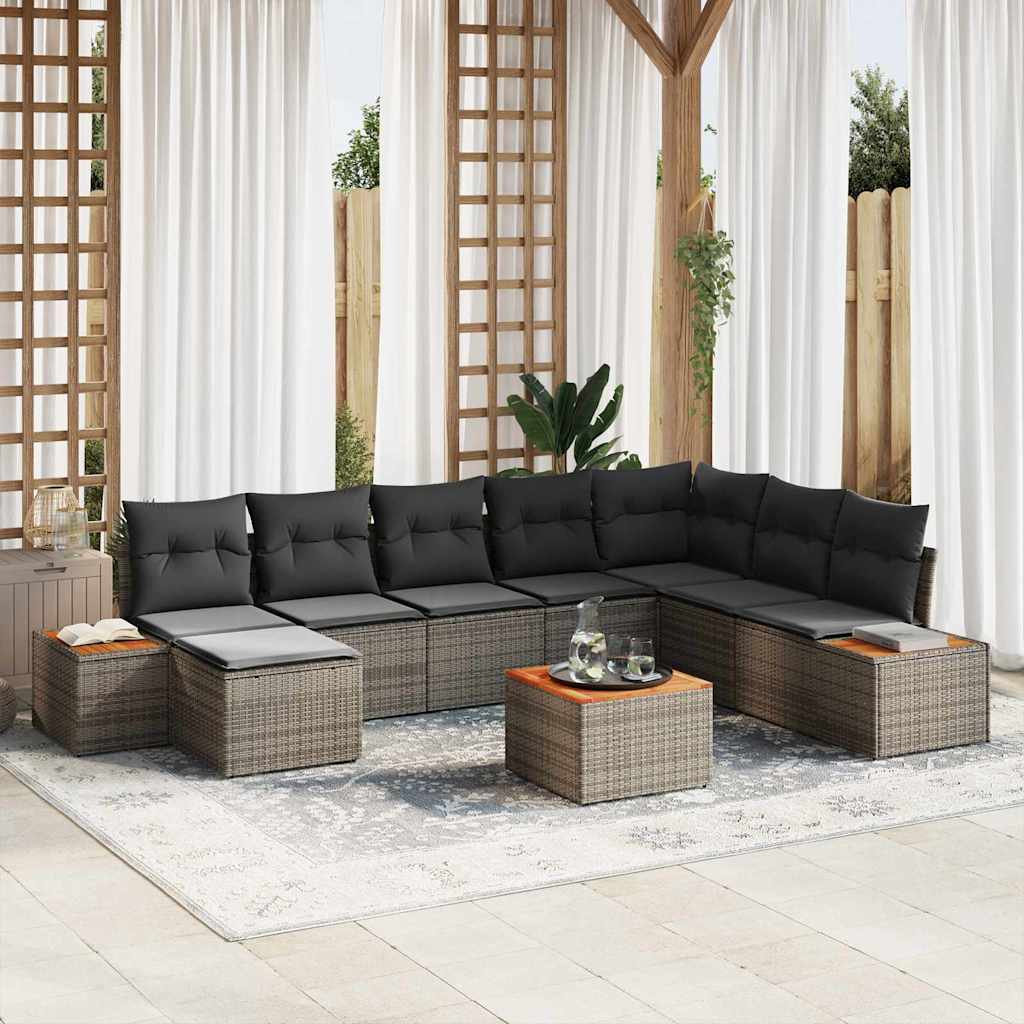 Tuin Sofa Set Met Kussen 8 Pcs Poly Riet