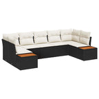Tuin Sofa Set Met Kussen 7 Pcs Poly Riet