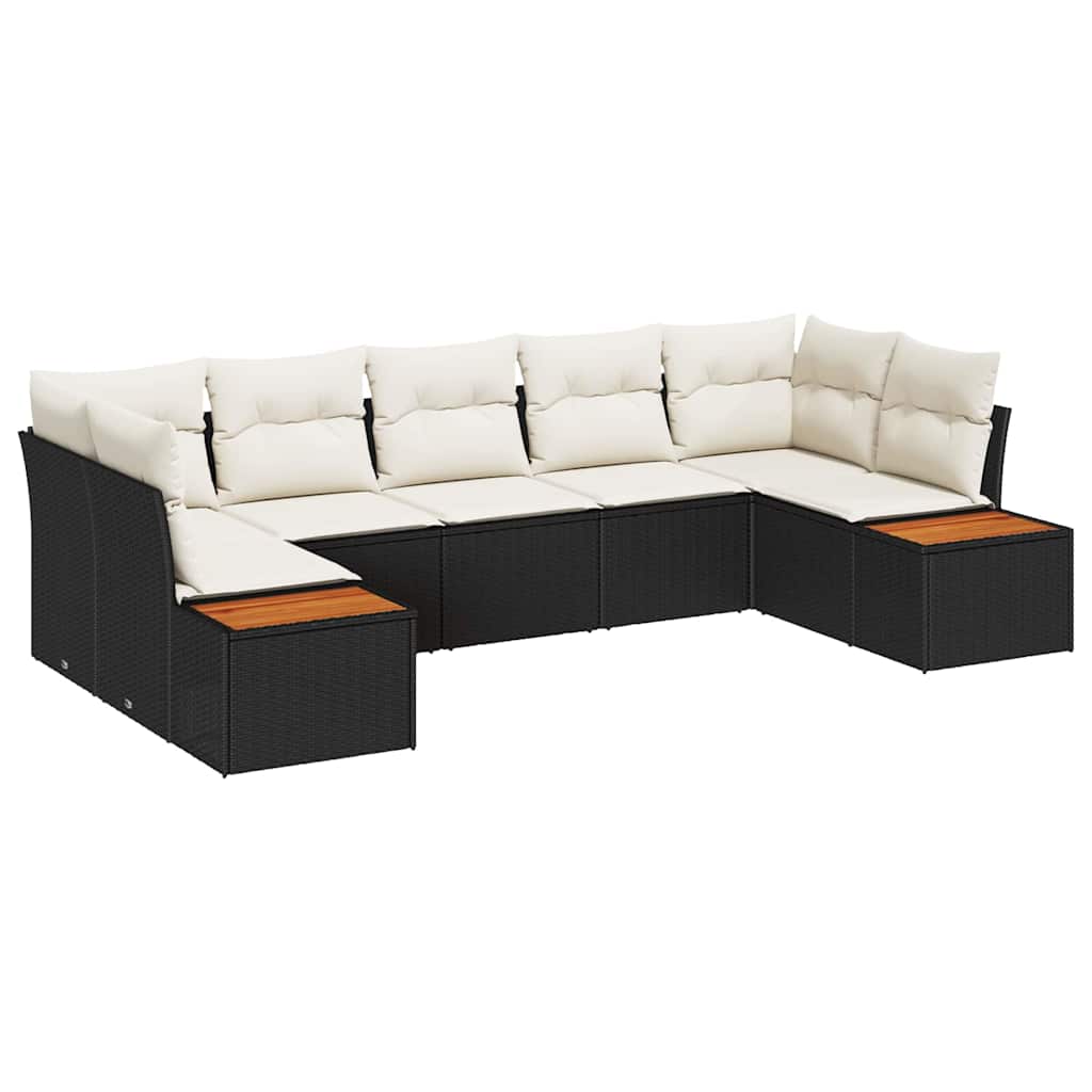 Tuin Sofa Set Met Kussen 7 Pcs Poly Riet