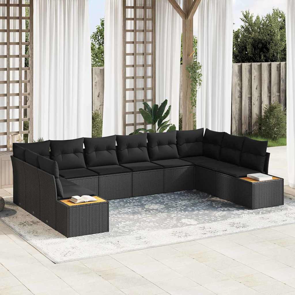 Tuin Sofa Set Met Kussen 11 Pcs Poly Riet