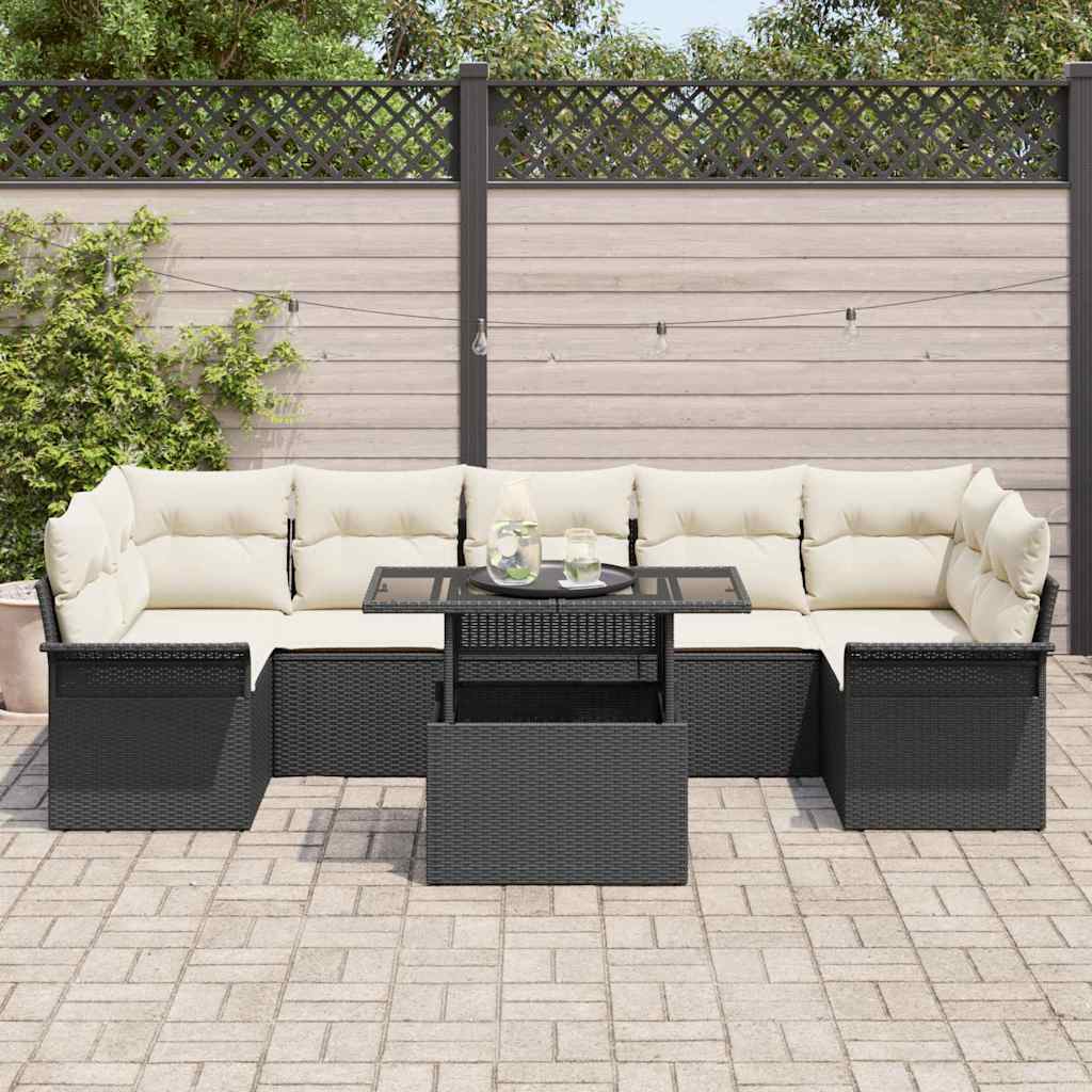 Tuin Sofa Set Met Kussen 8 Pcs Poly Riet