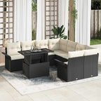 Tuin Sofa Set Met Kussen 9 Pcs Poly Riet