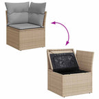 Tuin Sofa Set Met Kussen 9 Pcs Poly Riet