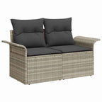 Tuin Sofa Set Met Kussen 7 Pcs Poly Riet