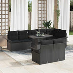 Tuin Sofa Set Met Kussen 9 Pcs Poly Riet