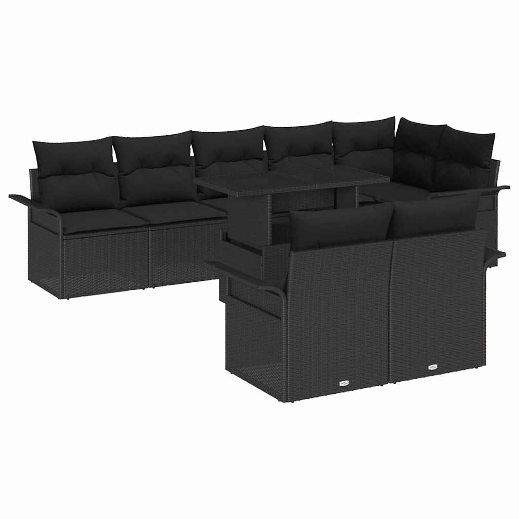 Tuin Sofa Set Met Kussen 9 Pcs Poly Riet
