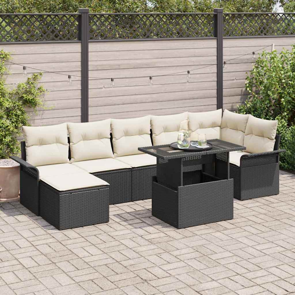 Tuin Sofa Set Met Kussen 8 Pcs Poly Riet