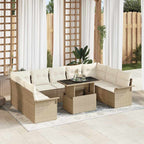 Tuin Sofa Set Met Kussen 10 Pcs Poly Riet