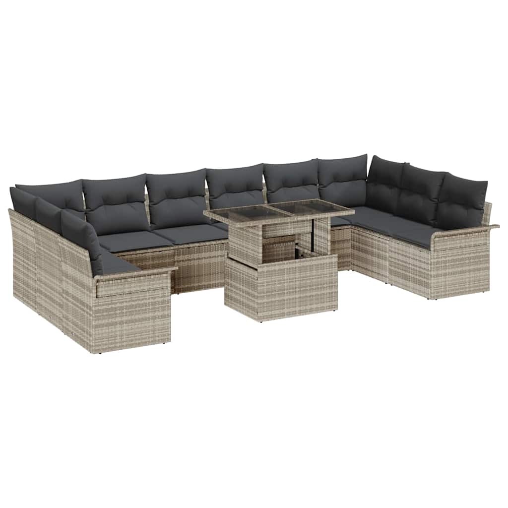 Tuin Sofa Set Met Kussen 11 Pcs Poly Riet