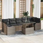 Tuin Sofa Set Met Kussen 8 Pcs Poly Riet