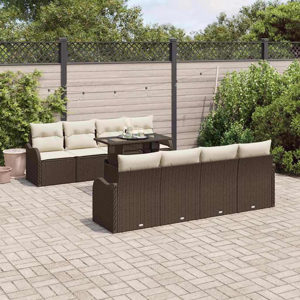 Tuin Sofa Set Met Kussen 7 Pcs Poly Riet