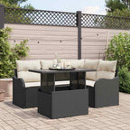 Tuin Sofa Set Met Kussen 5 Pcs Poly Riet