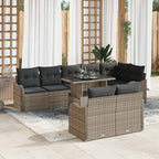 Tuin Sofa Set Met Kussen 9 Pcs Poly Riet