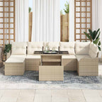 Tuin Sofa Set Met Kussen 8 Pcs Poly Riet