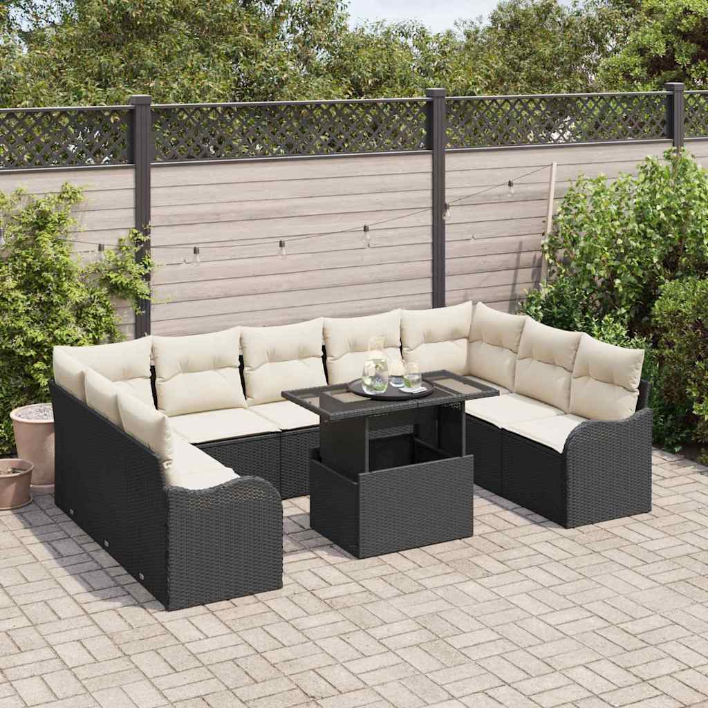 Tuin Sofa Set Met Kussen 10 Pcs Poly Riet