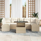 Tuin Sofa Set Met Kussen 8 Pcs Poly Riet