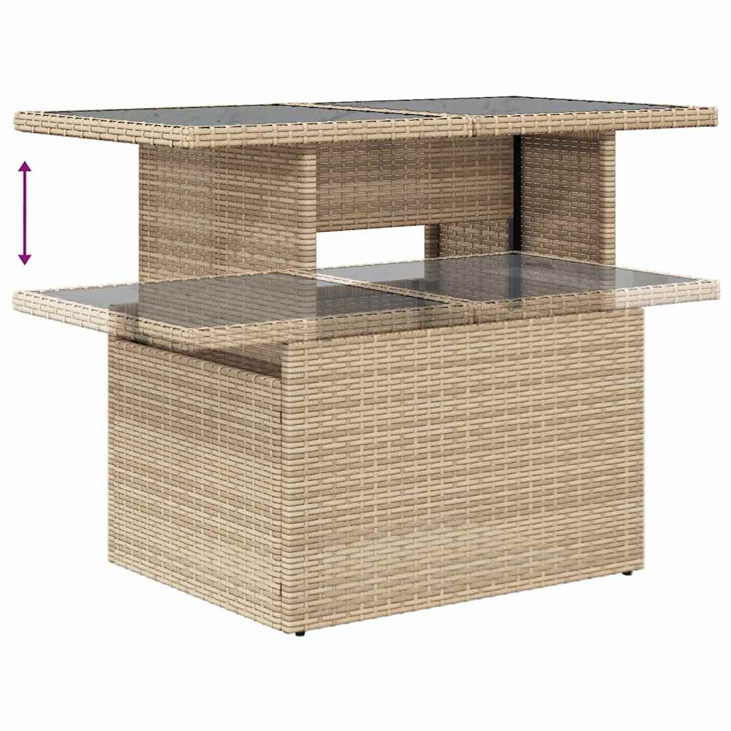 Tuin Sofa Set Met Kussen 8 Pcs Poly Riet