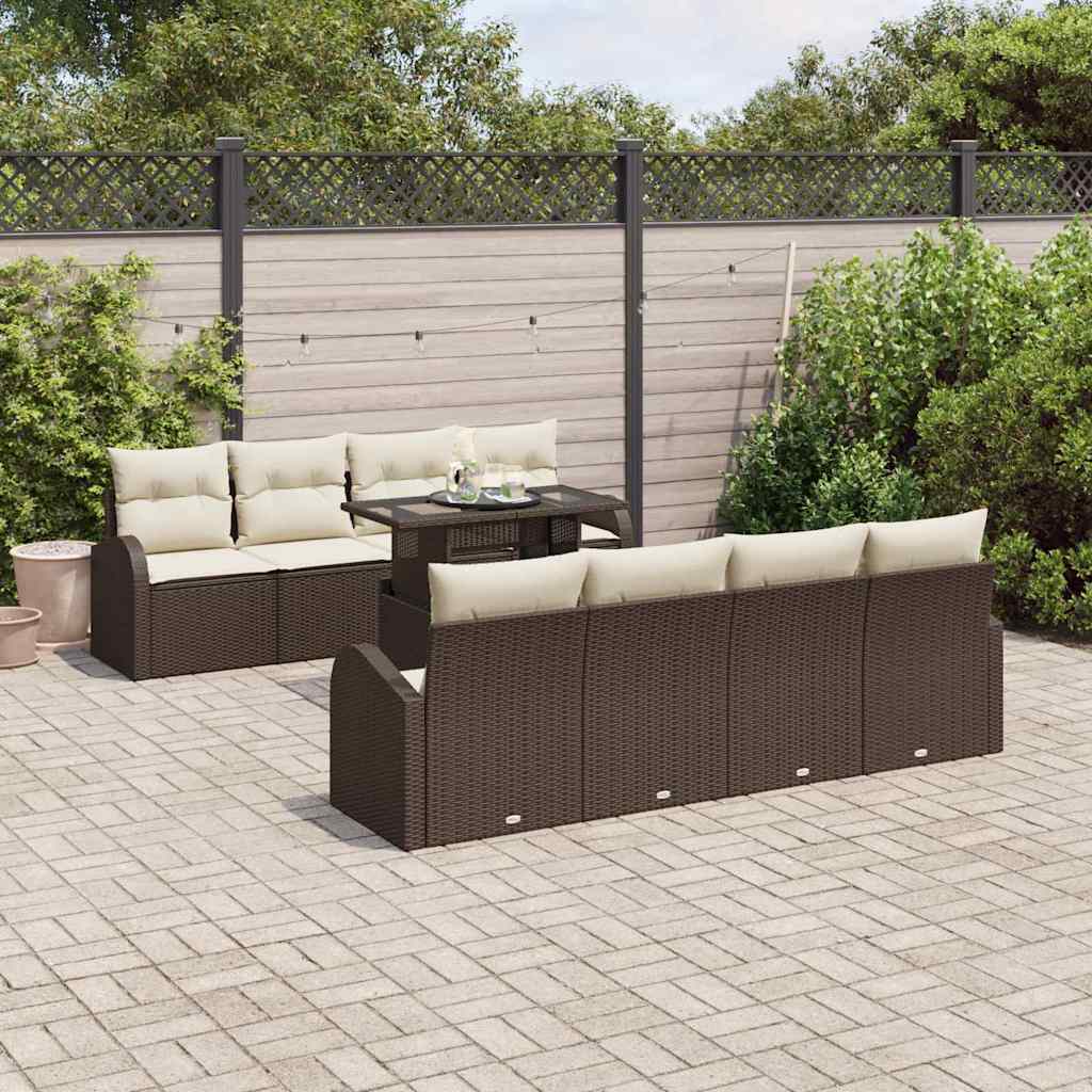 Tuin Sofa Set Met Kussen 7 Pcs Poly Riet