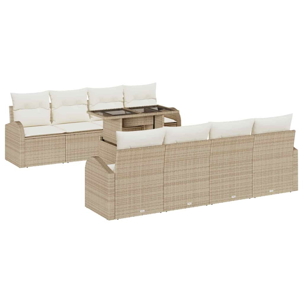Tuin Sofa Set Met Kussen 7 Pcs Poly Riet