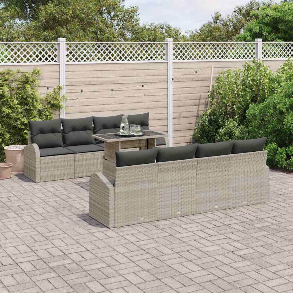 Tuin Sofa Set Met Kussen 7 Pcs Poly Riet