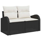 Tuin Sofa Set Met Kussen 5 Pcs Poly Riet