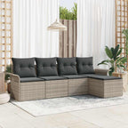 Tuin Sofa Set Met Kussen Met Opslag 6 Pcs Poly Riet