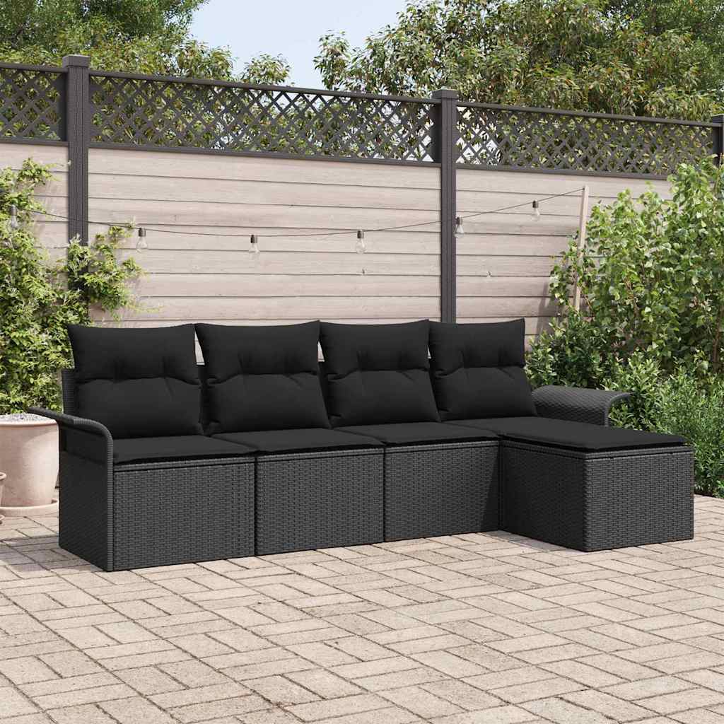 Tuin Sofa Set Met Kussen Met Opslag 6 Pcs Poly Riet