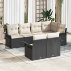 Tuin Sofa Set Met Kussen Met Opslag 7 Pcs Poly Riet