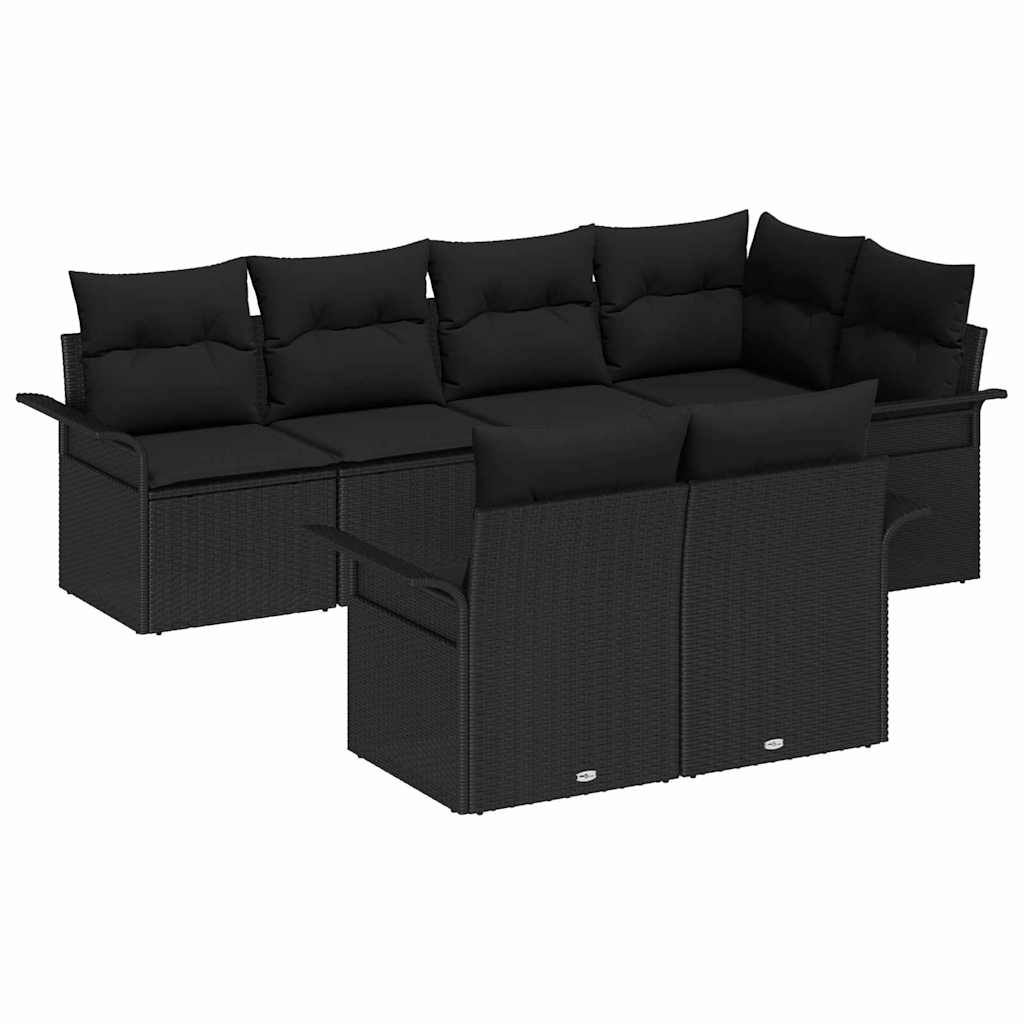 Tuin Sofa Set Met Kussen Met Opslag 7 Pcs Poly Riet