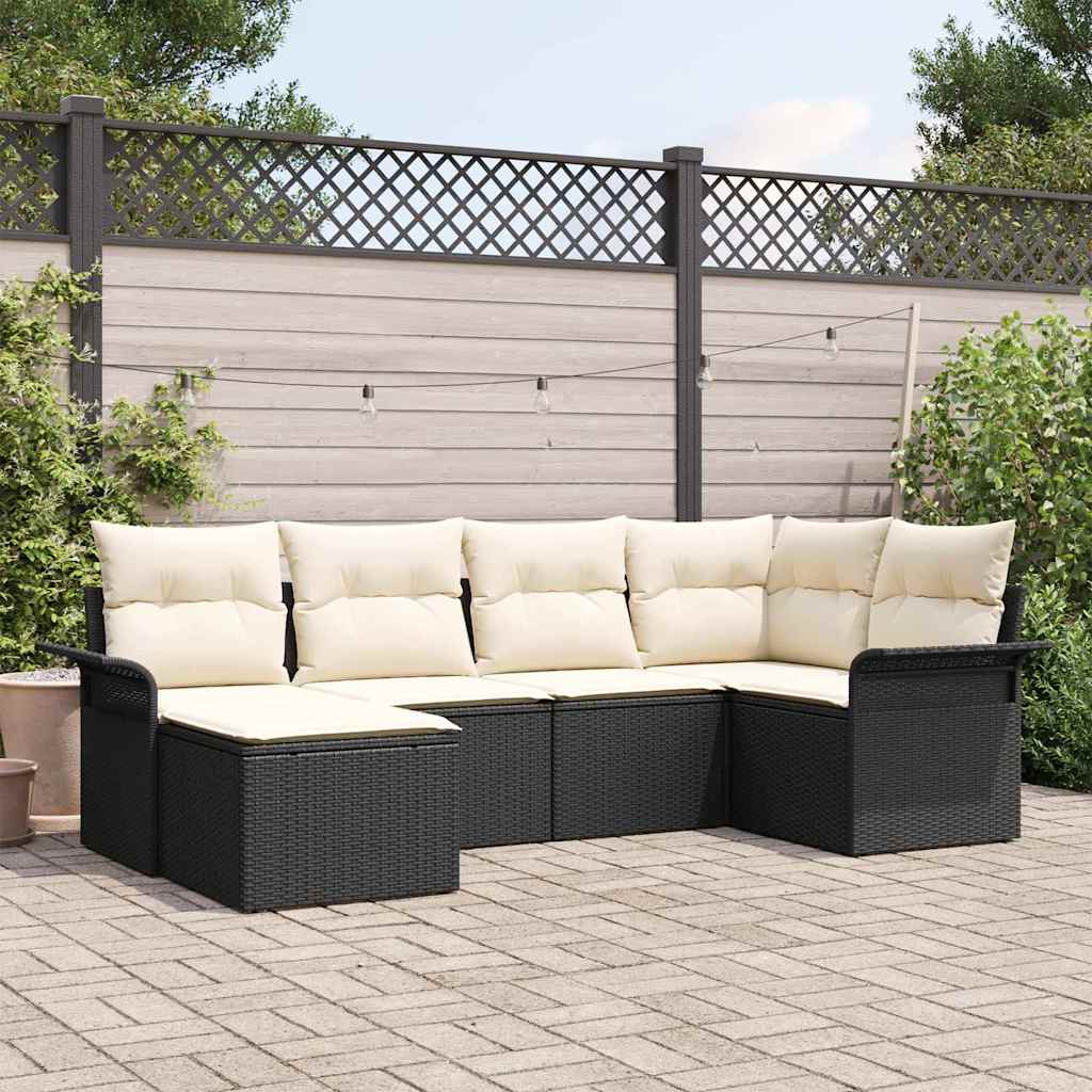 Tuin Sofa Set Met Kussen Met Opslag 7 Pcs Poly Riet