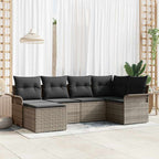 Tuin Sofa Set Met Kussen Met Opslag 7 Pcs Poly Riet