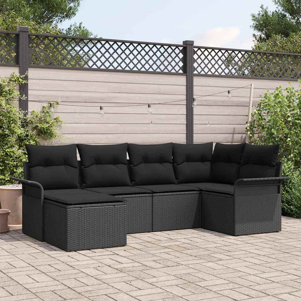Tuin Sofa Set Met Kussen Met Opslag 7 Pcs Poly Riet
