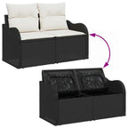 Tuin Sofa Set Met Kussen Met Opslag 6 Pcs Poly Riet