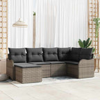 Tuin Sofa Set Met Kussen 7 Pcs Poly Riet