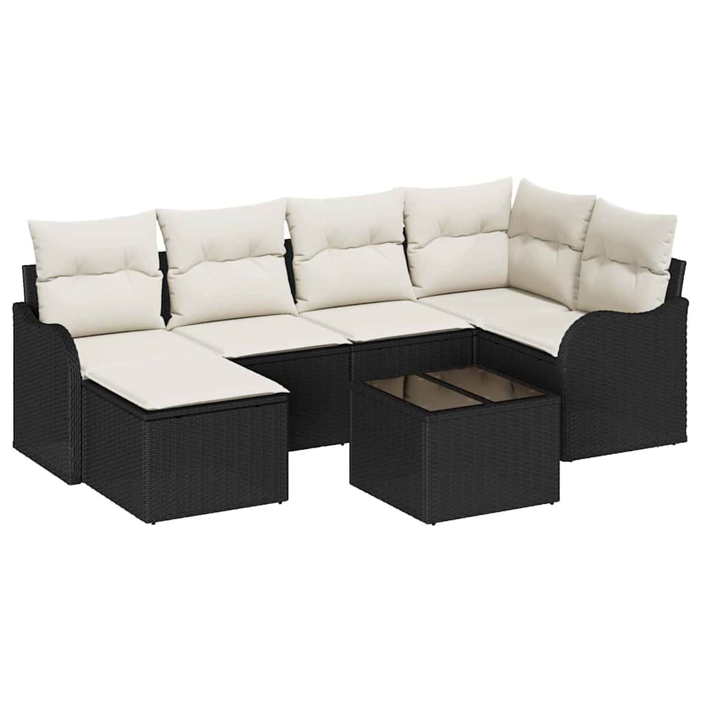 Tuin Sofa Set Met Kussen 7 Pcs Poly Riet