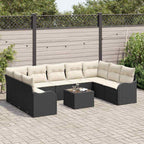 Tuin Sofa Set Met Kussen 10 Pcs Poly Riet