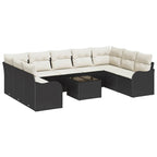 Tuin Sofa Set Met Kussen 10 Pcs Poly Riet